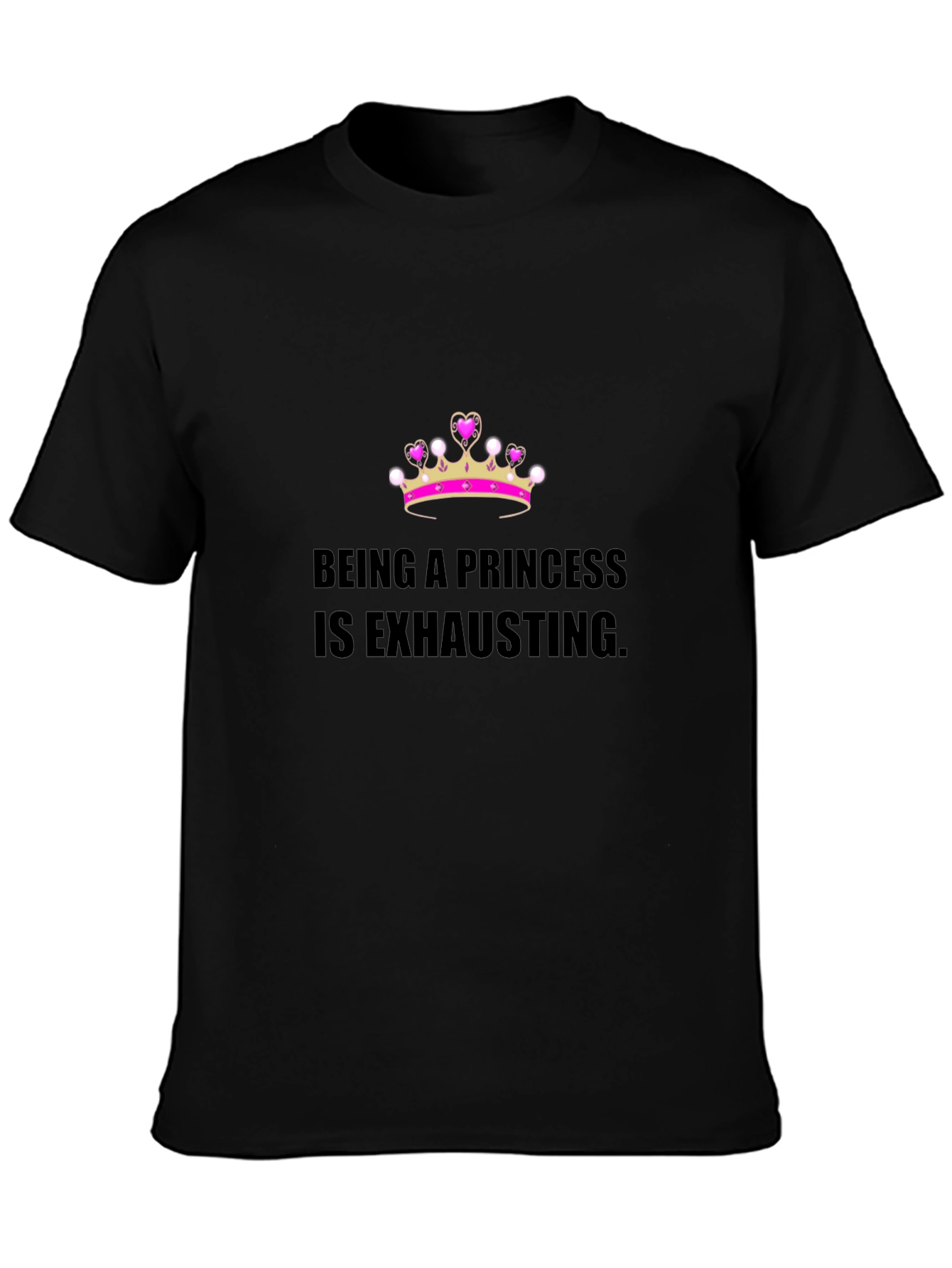 Camiseta Negra: Ser Princesa Agota