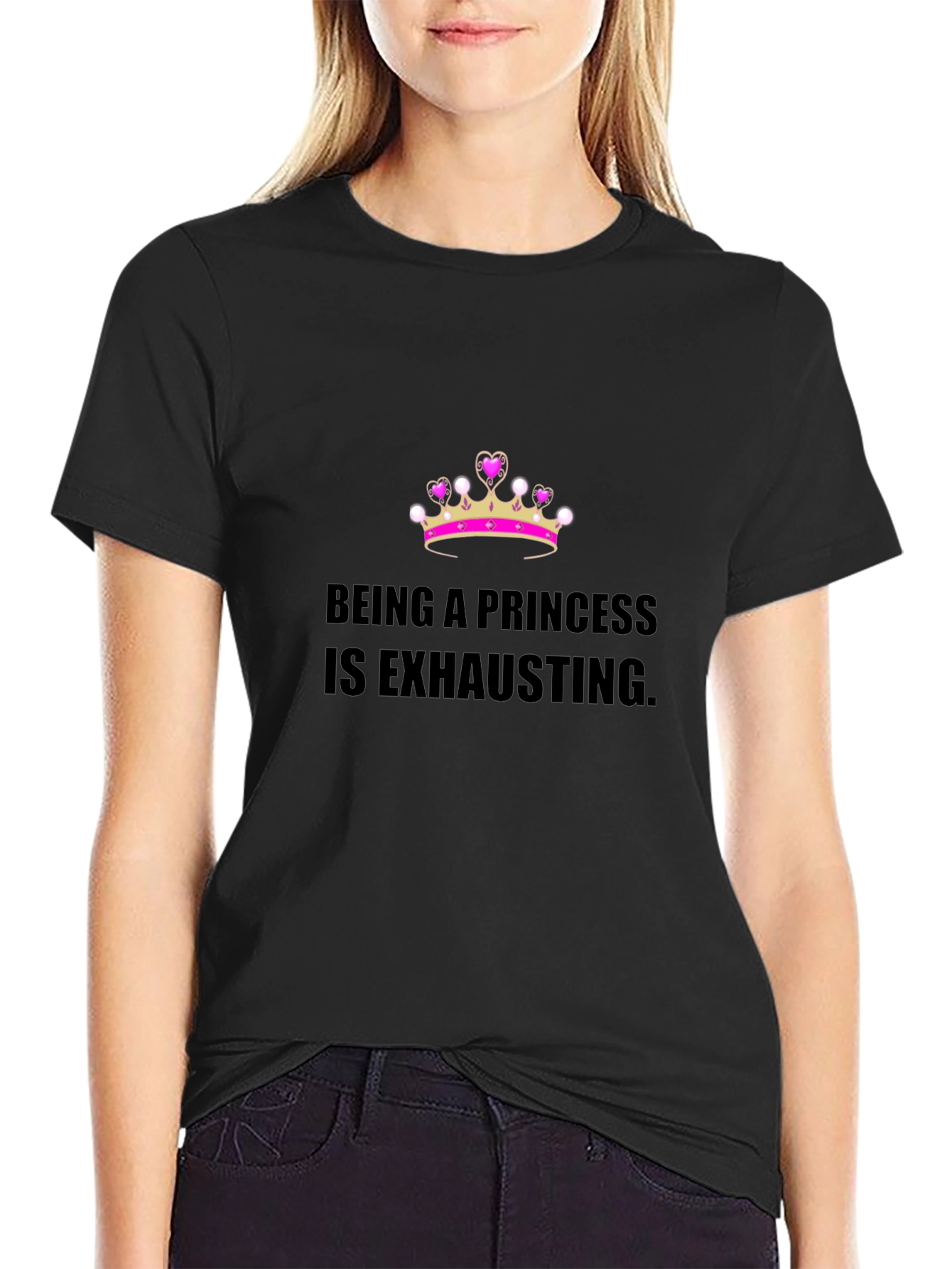 Camiseta Negra: Ser Princesa Agota