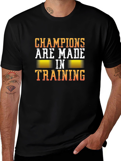 Camiseta Negra Champions Made in Training