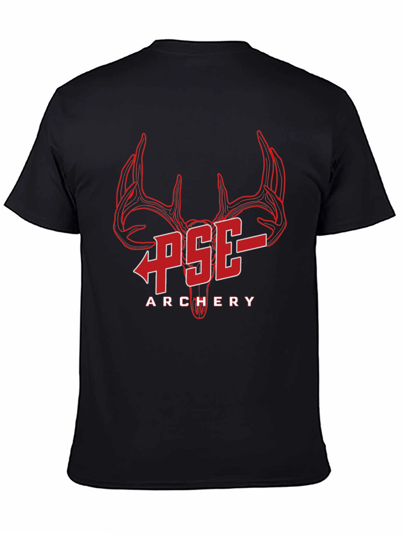 Camiseta Negra PSE Archery Diseño Ciervo