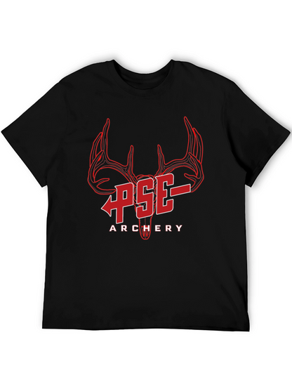 Camiseta Negra PSE Archery Diseño Ciervo
