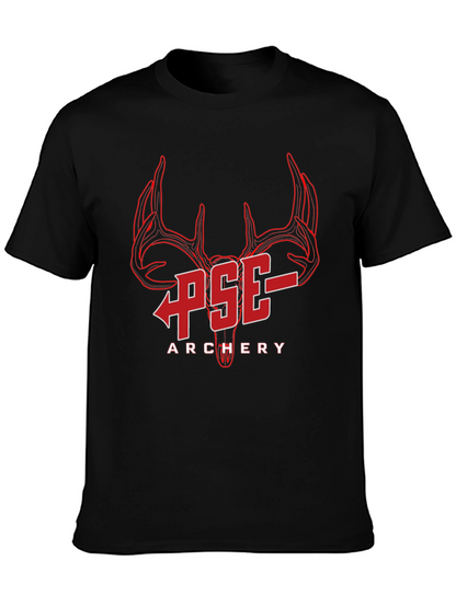 Camiseta Negra PSE Archery Diseño Ciervo