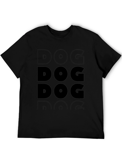 Camiseta Negra Hombre - Diseño DOG