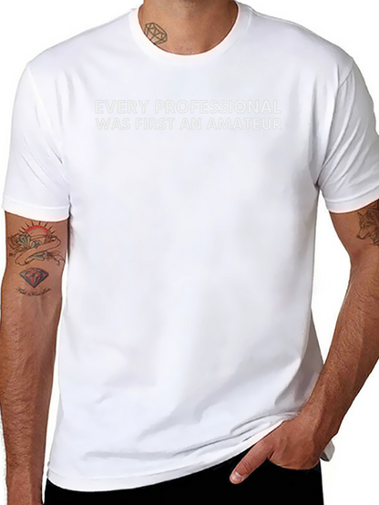 Camiseta Negra: Todo Profesional Fue Amateur