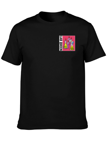 Camiseta Negra Lab Queen para Científicas