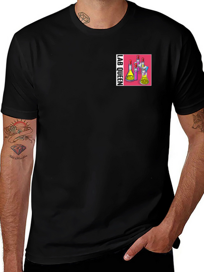 Camiseta Negra Lab Queen para Científicas