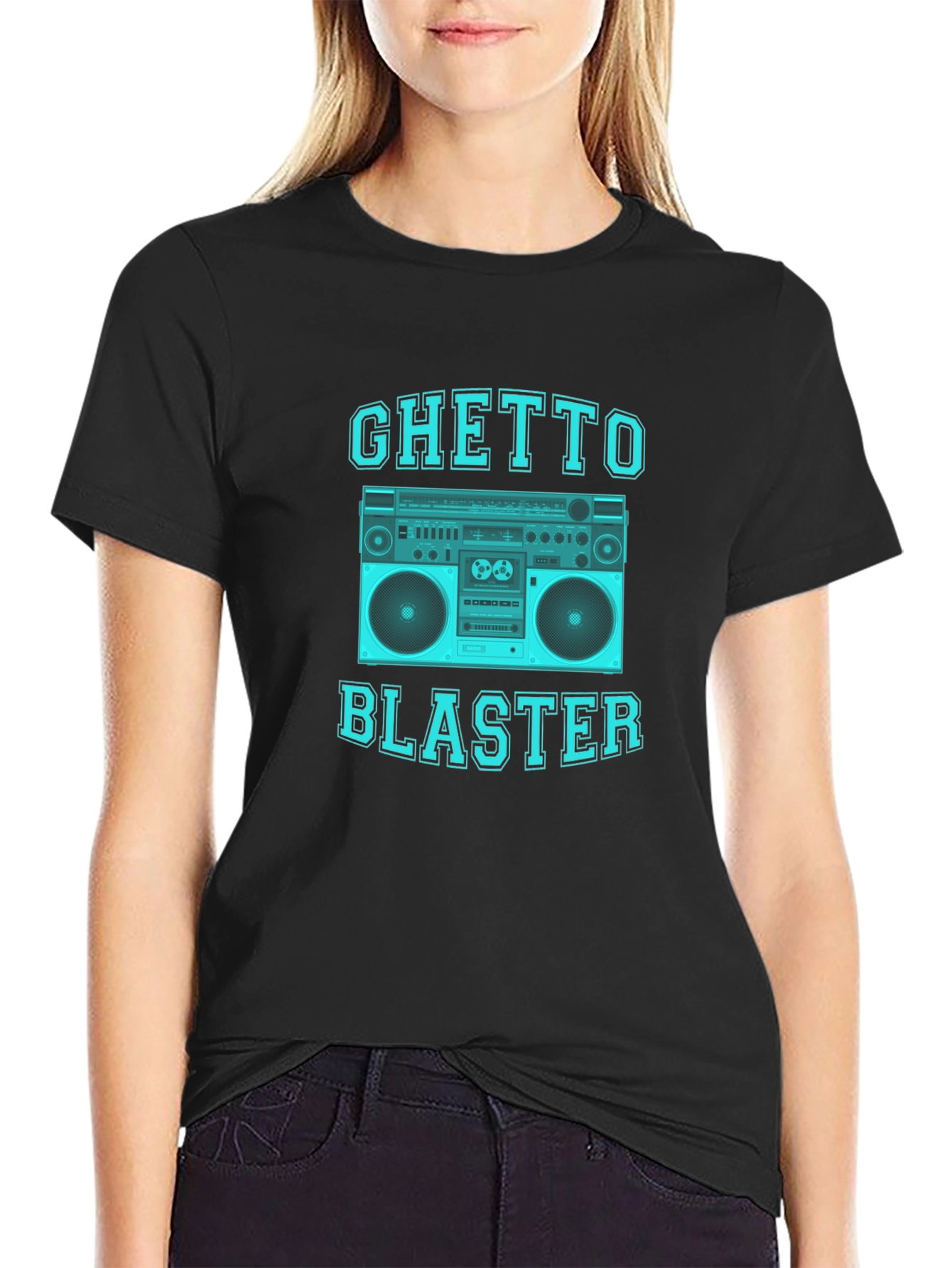 Camiseta Negra Ghetto Blaster