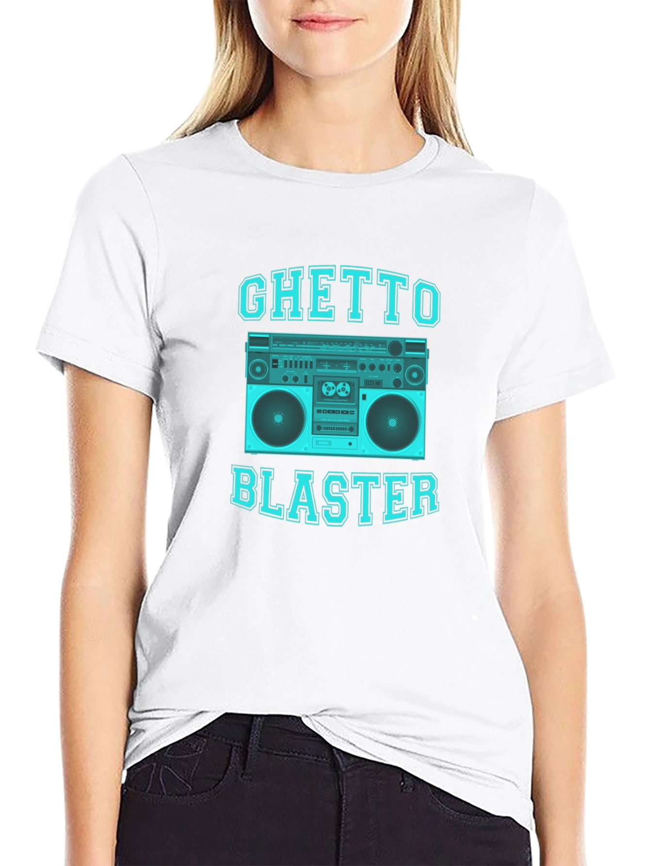 Camiseta Negra Ghetto Blaster