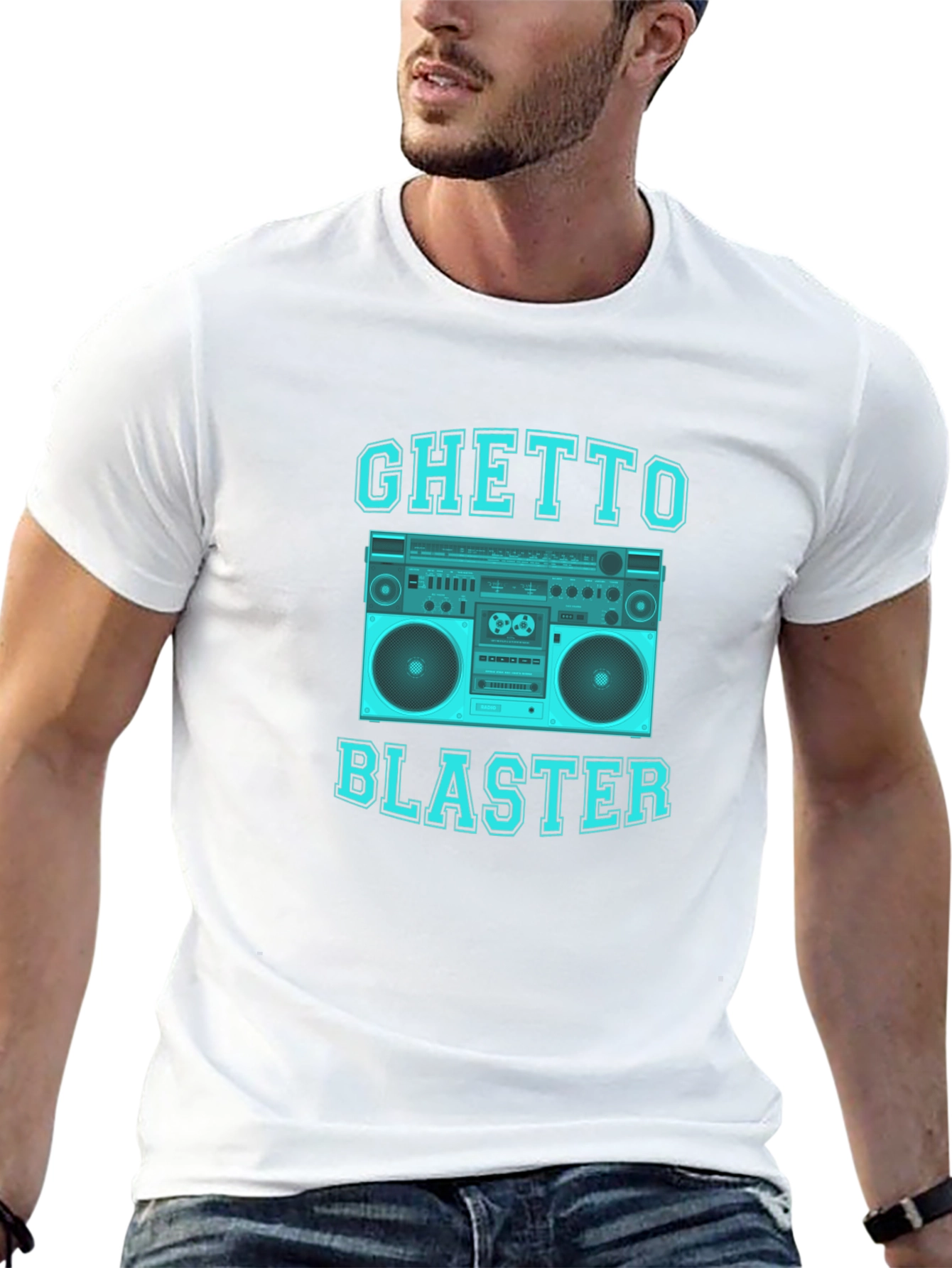 Camiseta Negra Ghetto Blaster