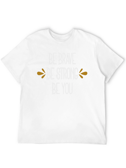 Camiseta Negra Inspiracional: Sé Valiente Fuerte Tú