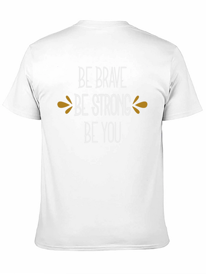 Camiseta Negra Inspiracional: Sé Valiente Fuerte Tú