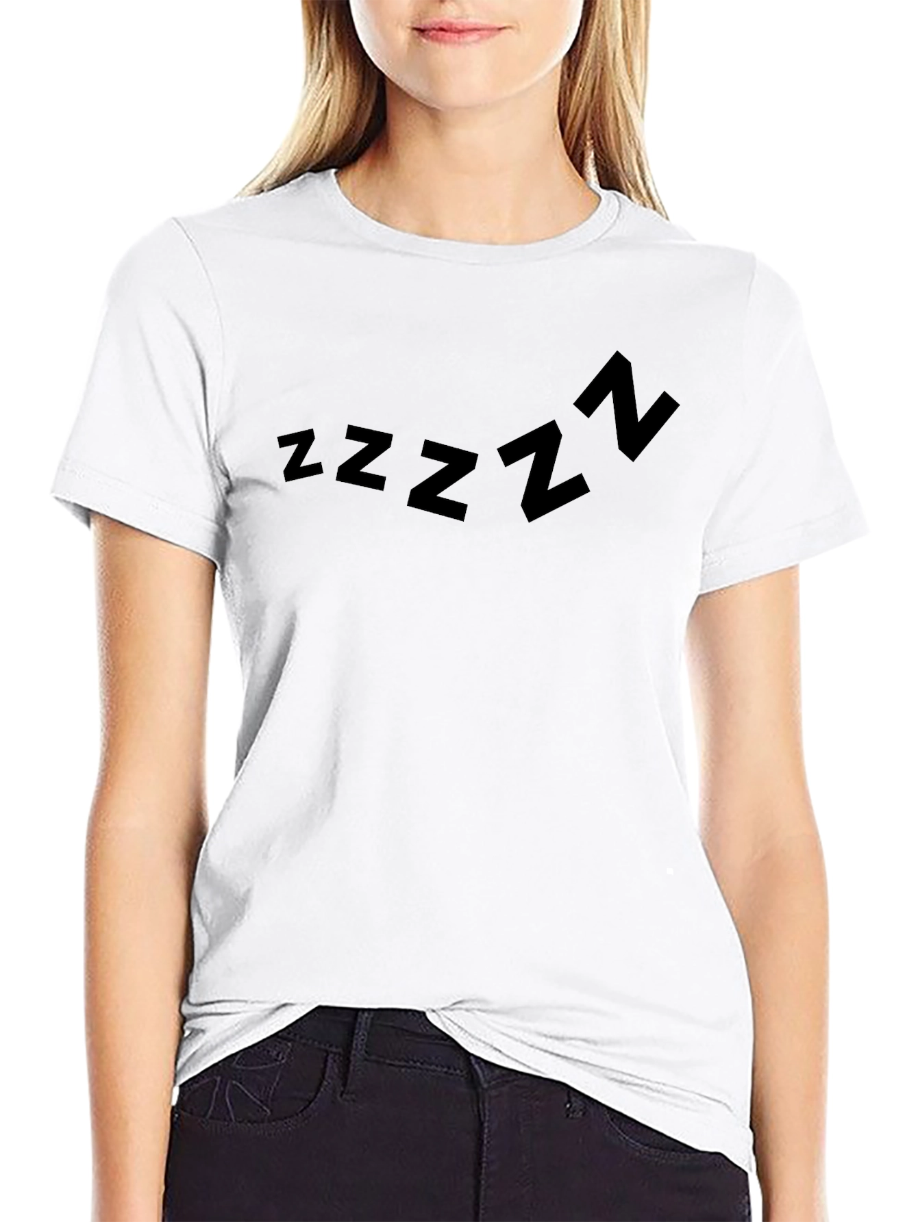 Camiseta Negra ZZZZ - Comodidad y Estilo Casual