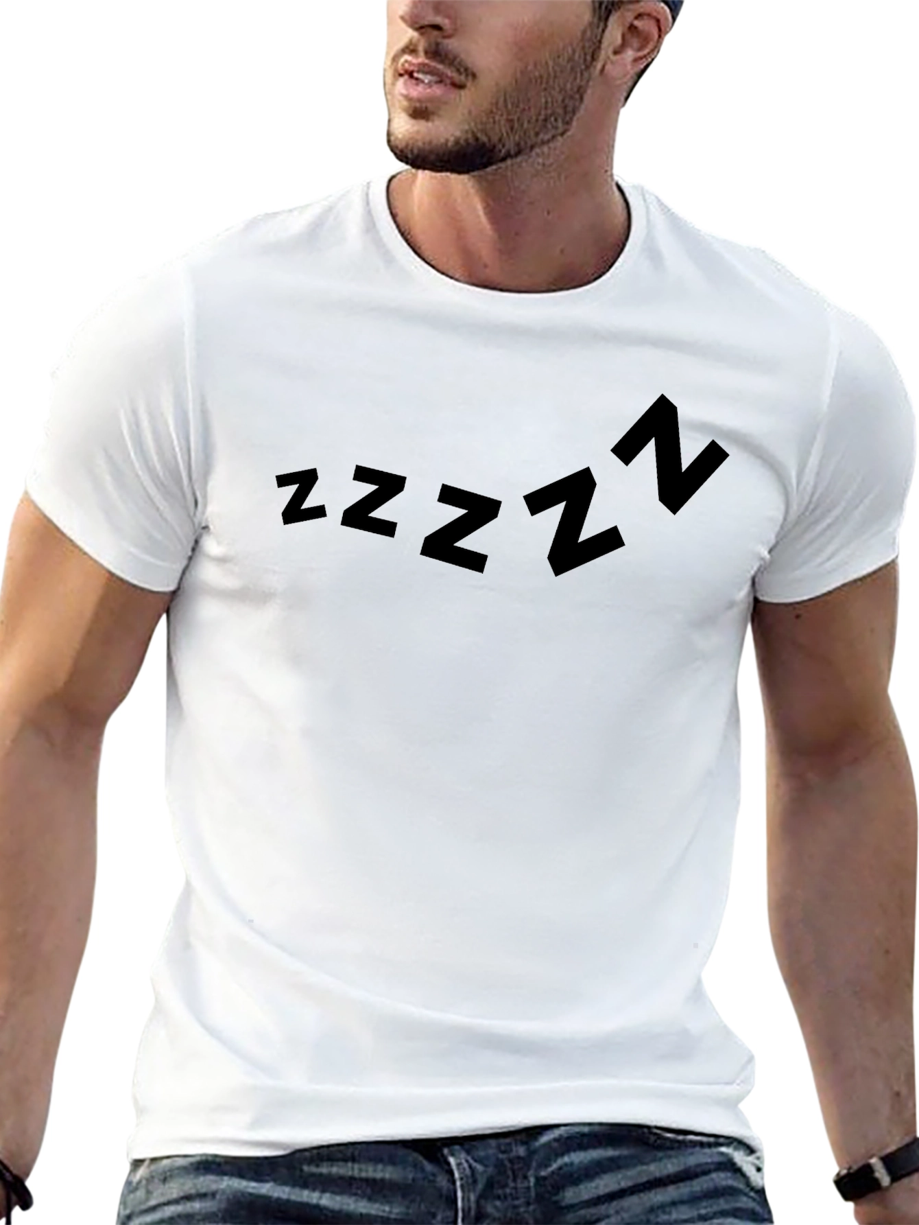 Camiseta Negra ZZZZ - Comodidad y Estilo Casual