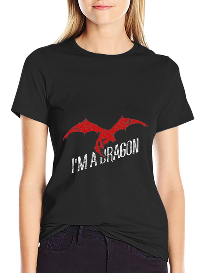 Camiseta Negra Im a Dragon
