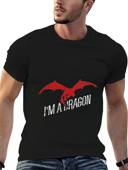 Camiseta Negra Im a Dragon
