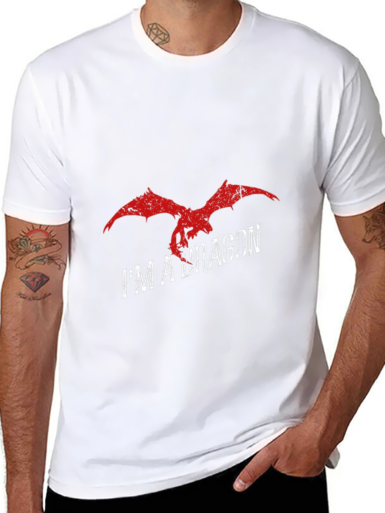 Camiseta Negra Im a Dragon