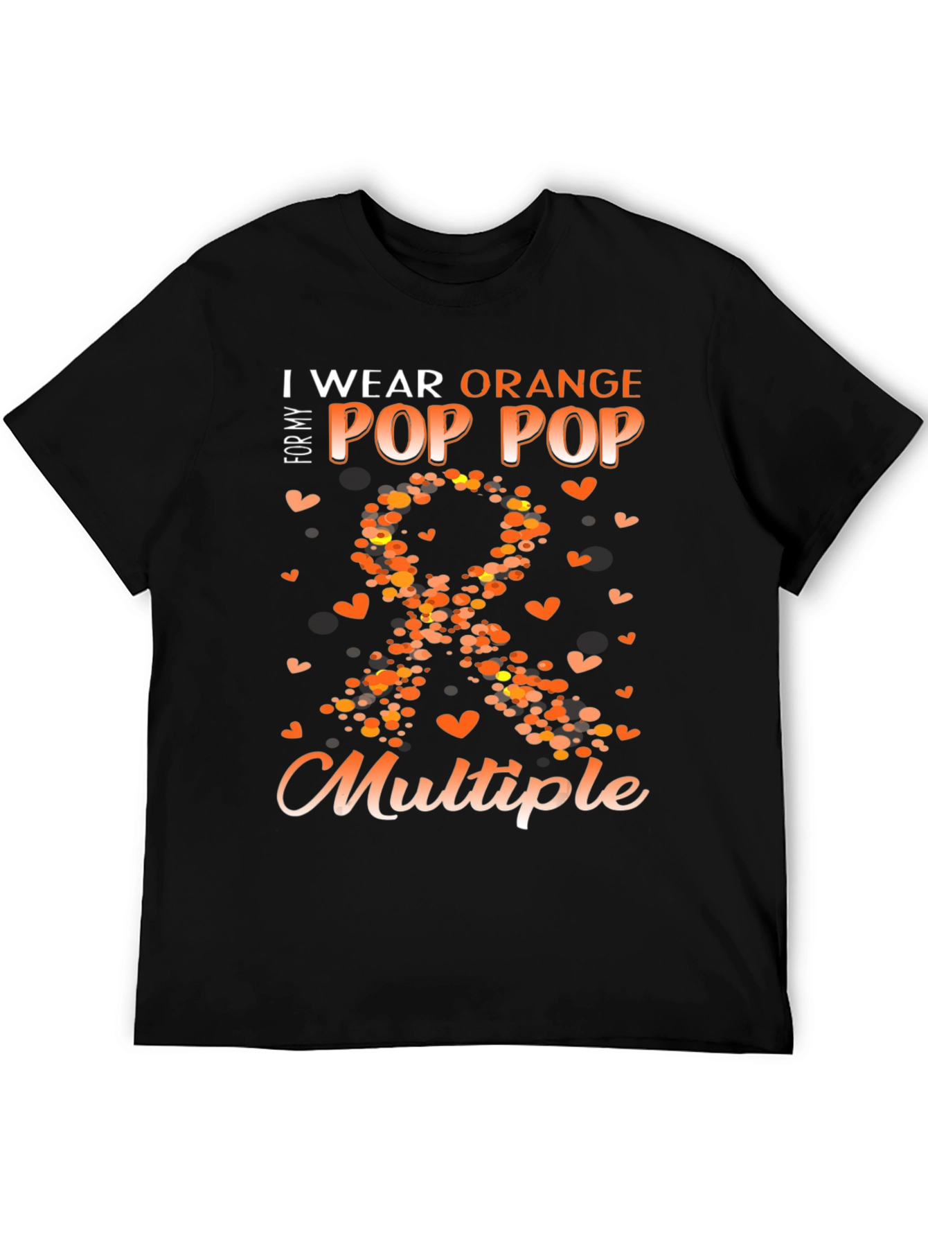 Camiseta Naranja Concienciación Esclerosis Múltiple Para Mi Abuelo
