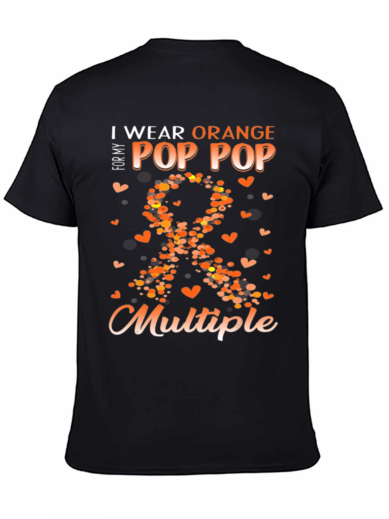 Camiseta Naranja Concienciación Esclerosis Múltiple Para Mi Abuelo