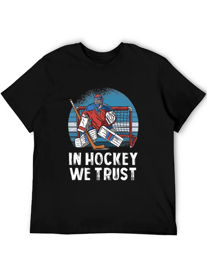 Camiseta Negra In Hockey We Trust