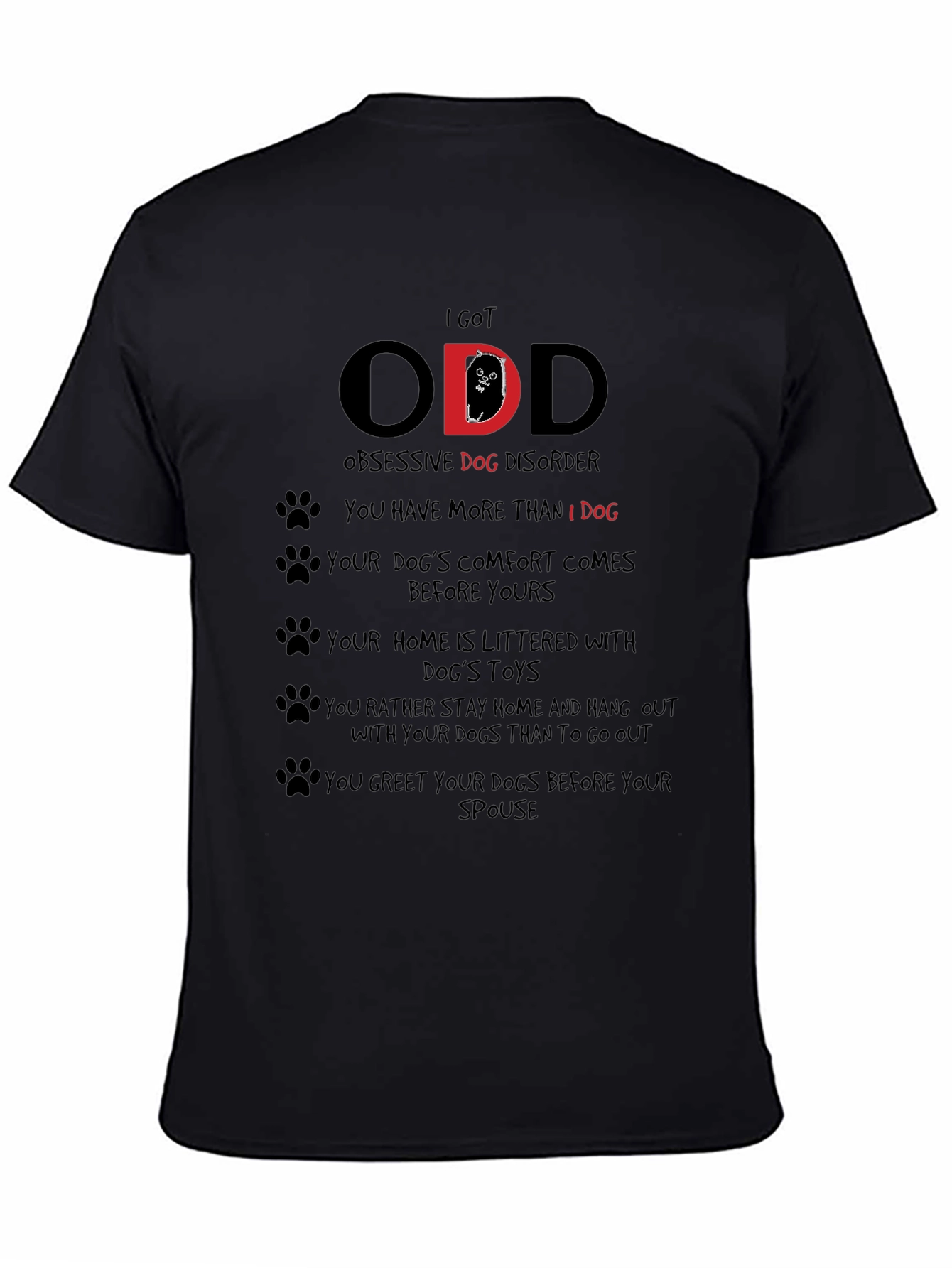 Camiseta Hombre I Got ODD Obsesión Canina