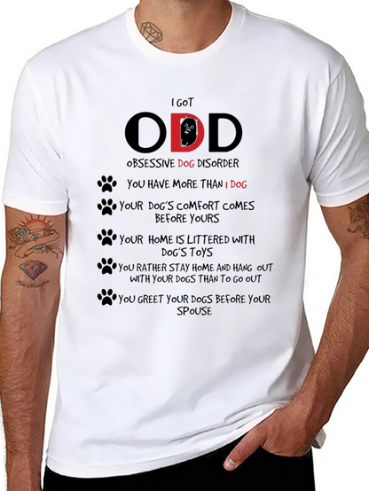Camiseta Hombre I Got ODD Obsesión Canina