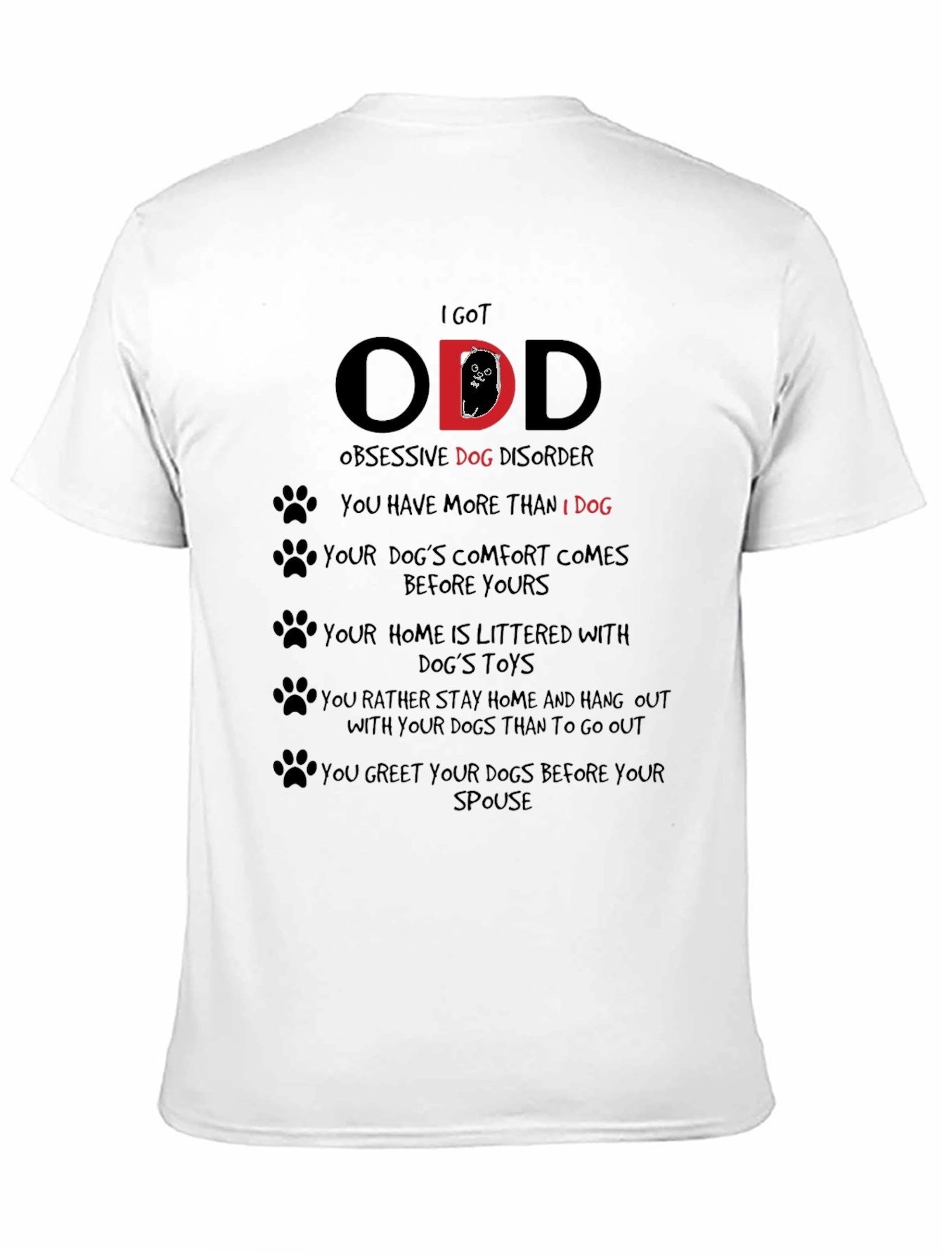 Camiseta Hombre I Got ODD Obsesión Canina