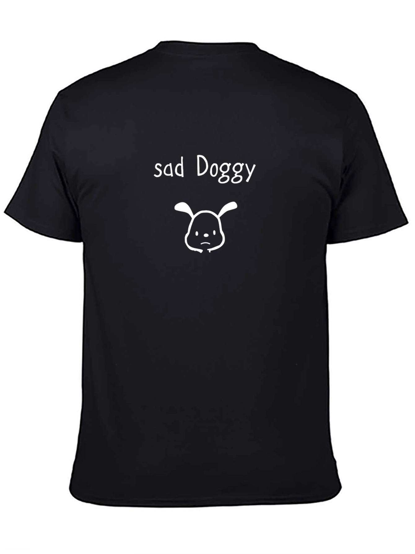 Camiseta Negra Sad Doggy Casual