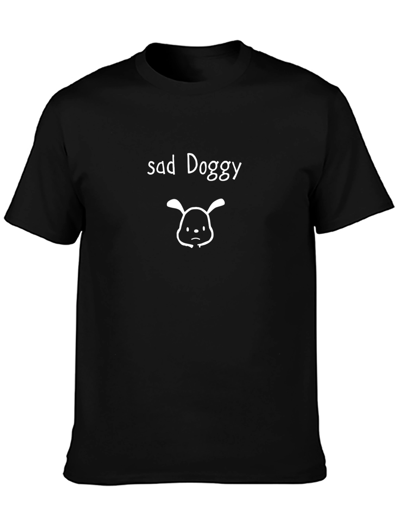 Camiseta Negra Sad Doggy Casual