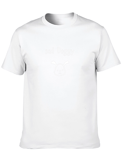 Camiseta Negra Sad Doggy Casual