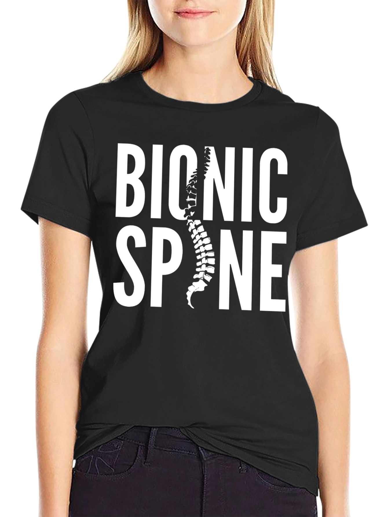 Camiseta Negra Bionic Spine
