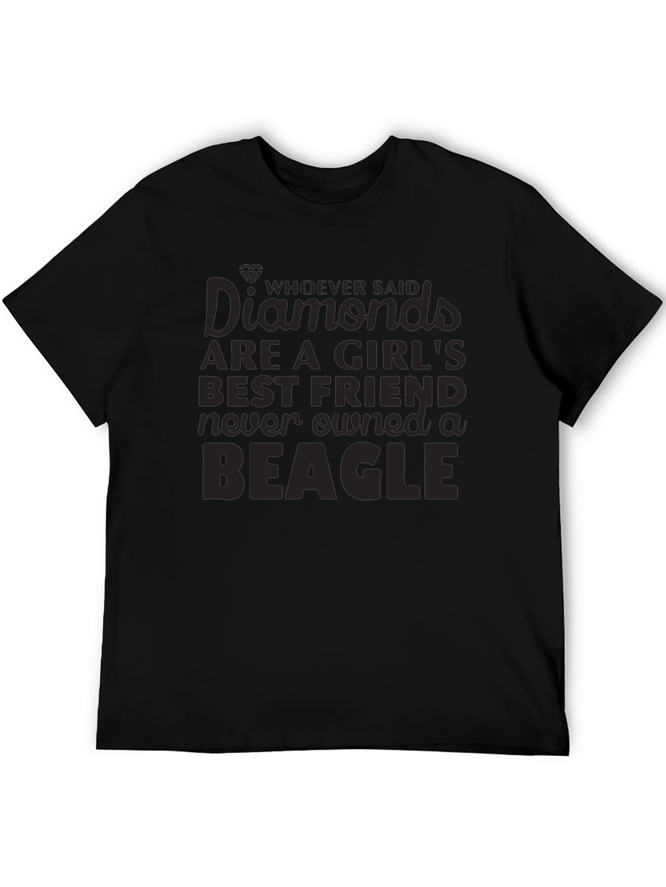 Camiseta Negra Beagle para Amantes de los Perros