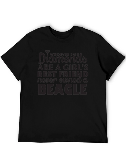 Camiseta Negra Beagle para Amantes de los Perros