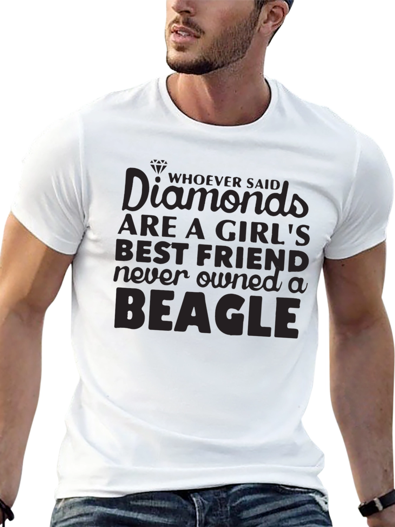 Camiseta Negra Beagle para Amantes de los Perros