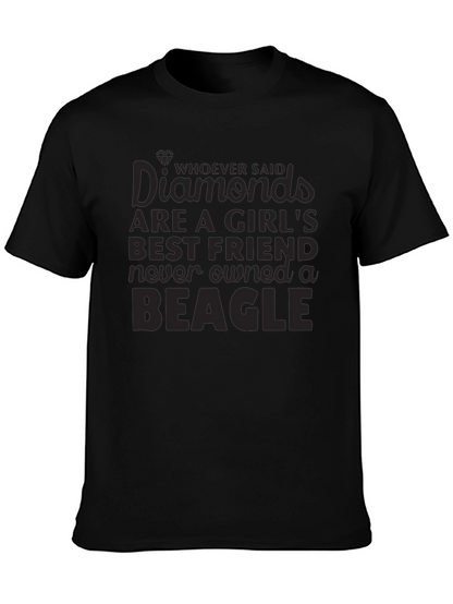 Camiseta Negra Beagle para Amantes de los Perros