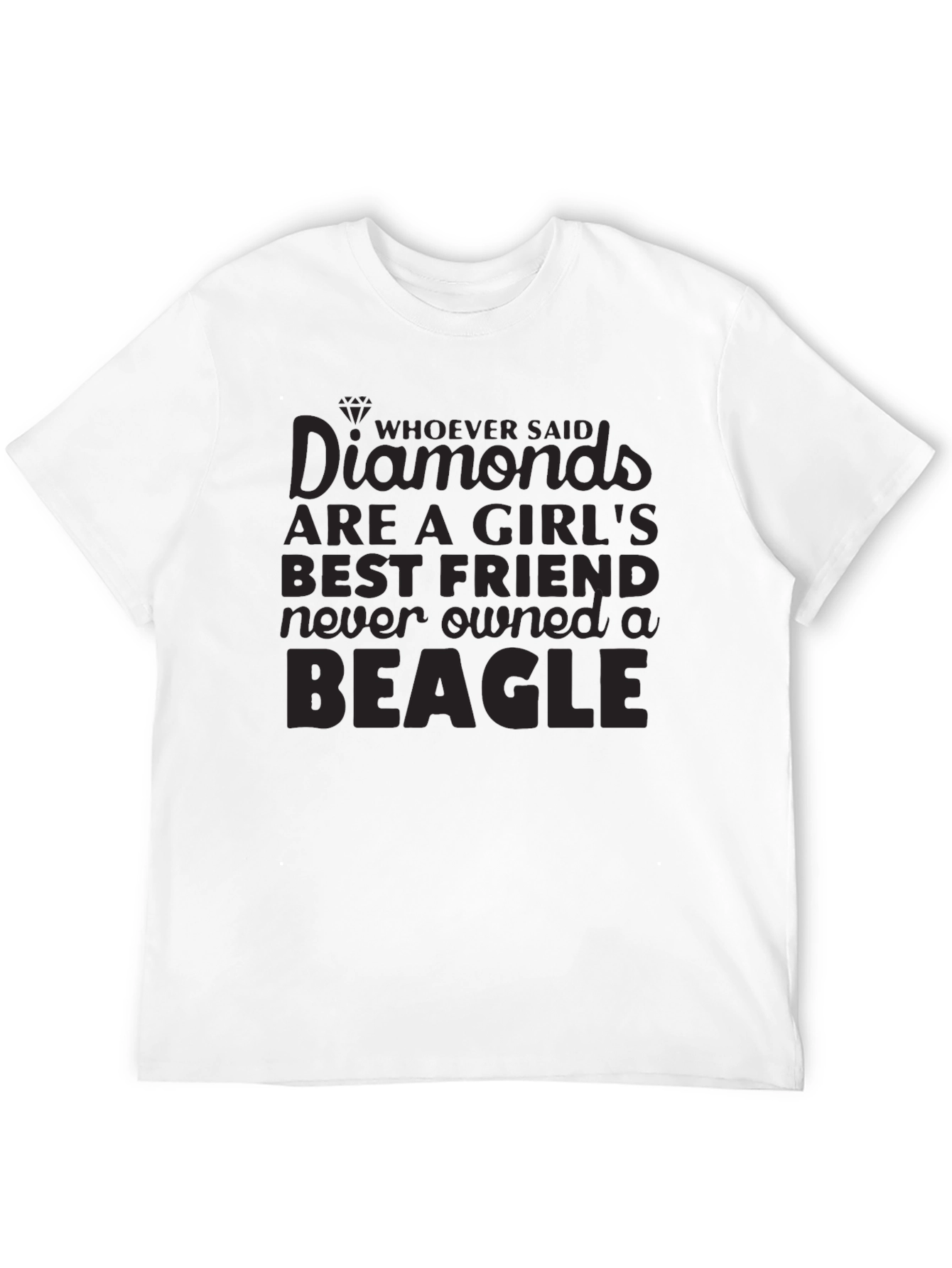 Camiseta Negra Beagle para Amantes de los Perros