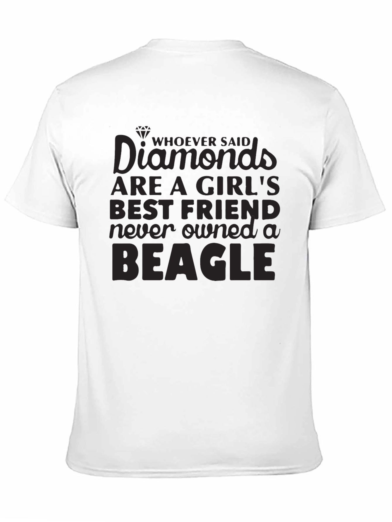 Camiseta Negra Beagle para Amantes de los Perros