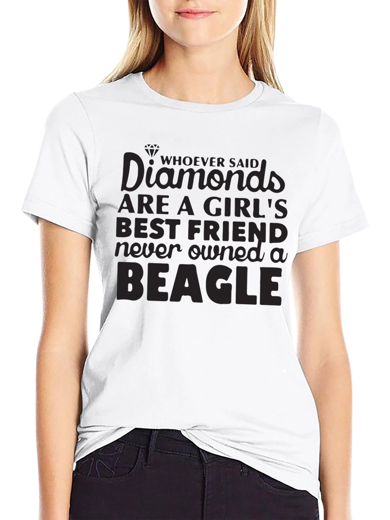 Camiseta Negra Beagle para Amantes de los Perros