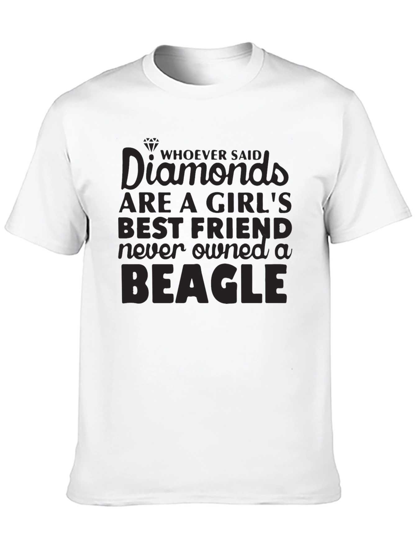 Camiseta Negra Beagle para Amantes de los Perros