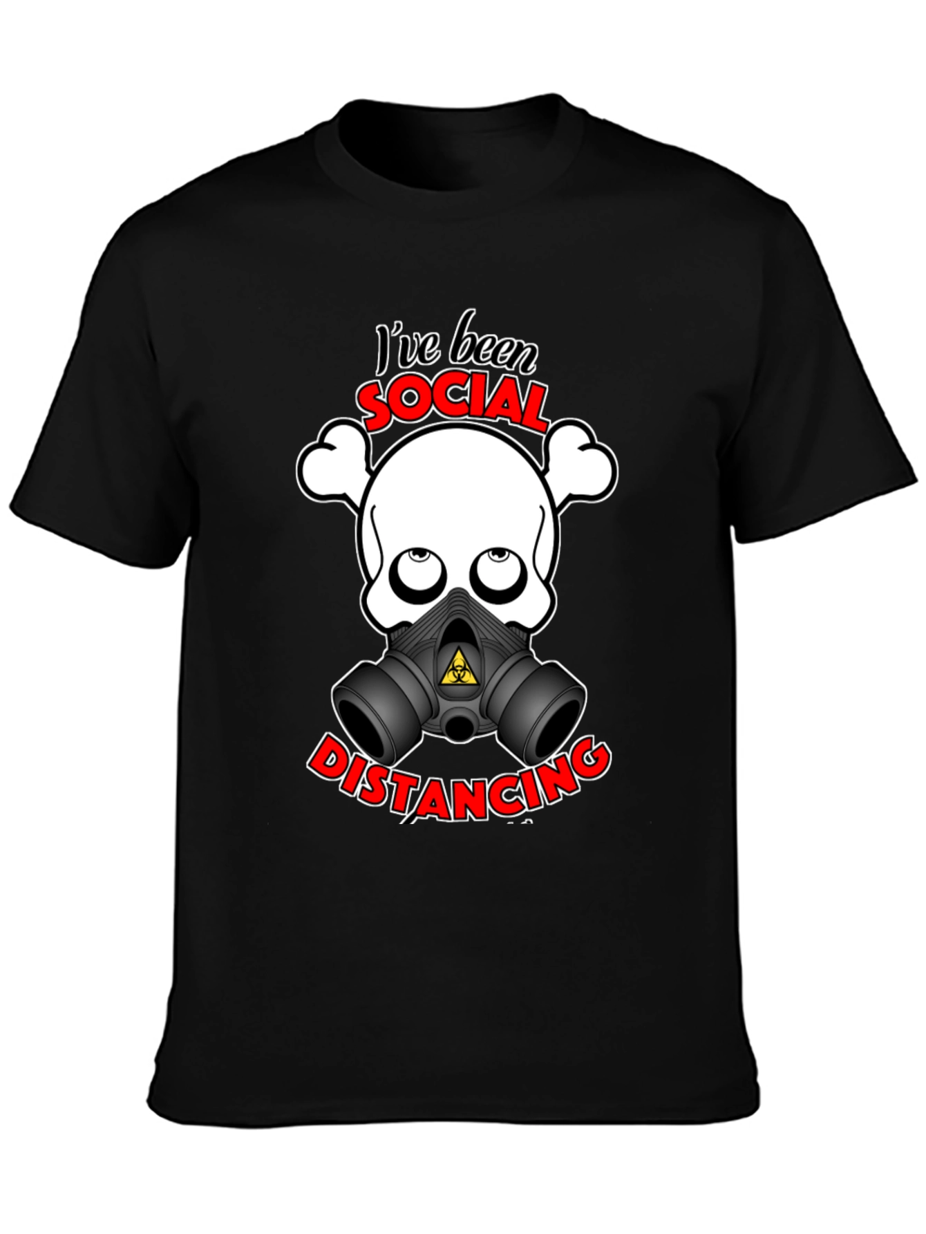 Camiseta Unisex con Diseño Divertido de Distanciamiento Social
