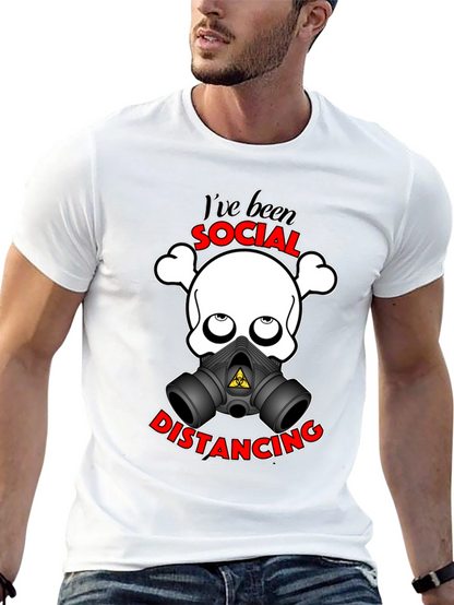 Camiseta Unisex con Diseño Divertido de Distanciamiento Social