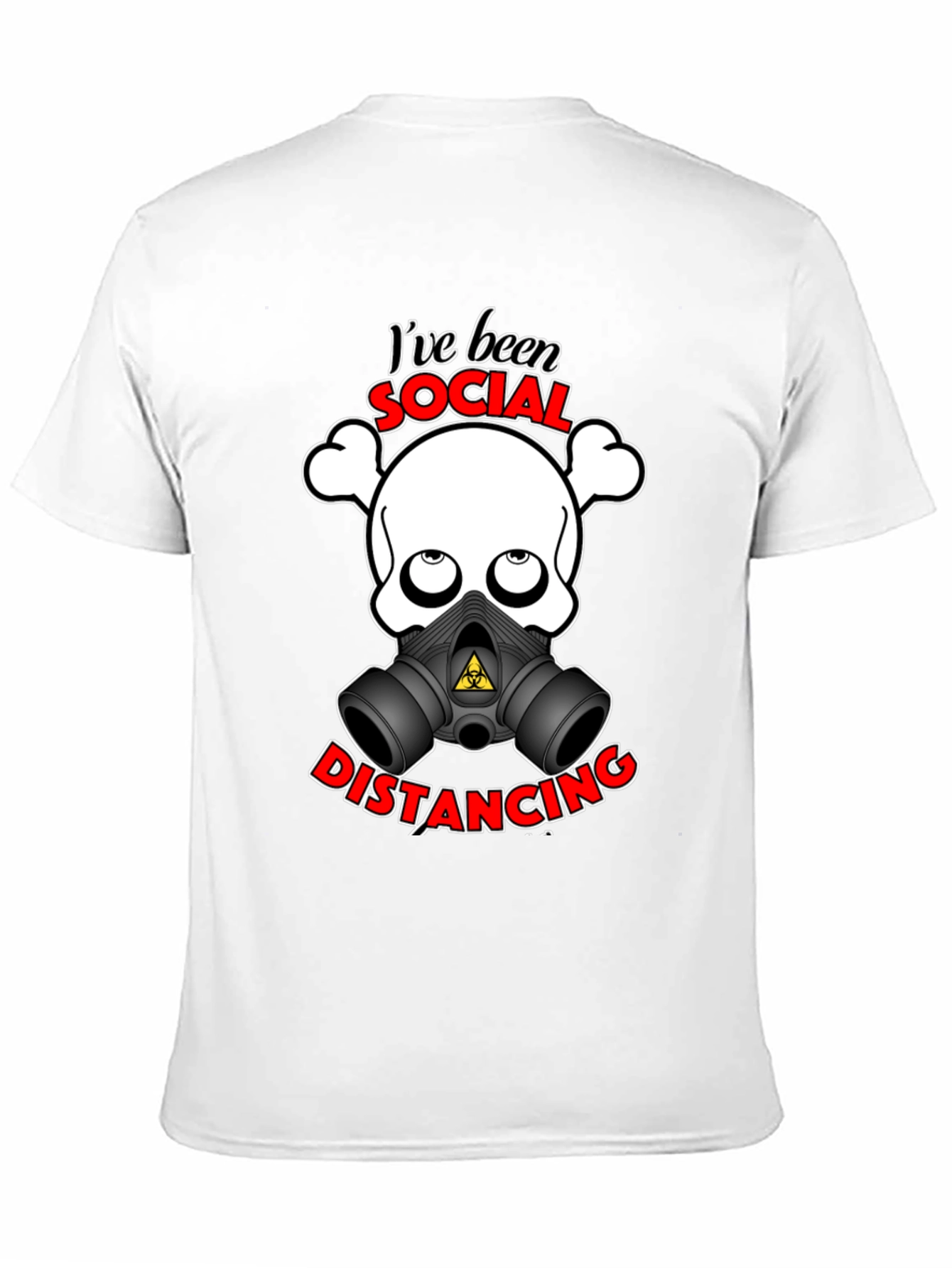 Camiseta Unisex con Diseño Divertido de Distanciamiento Social