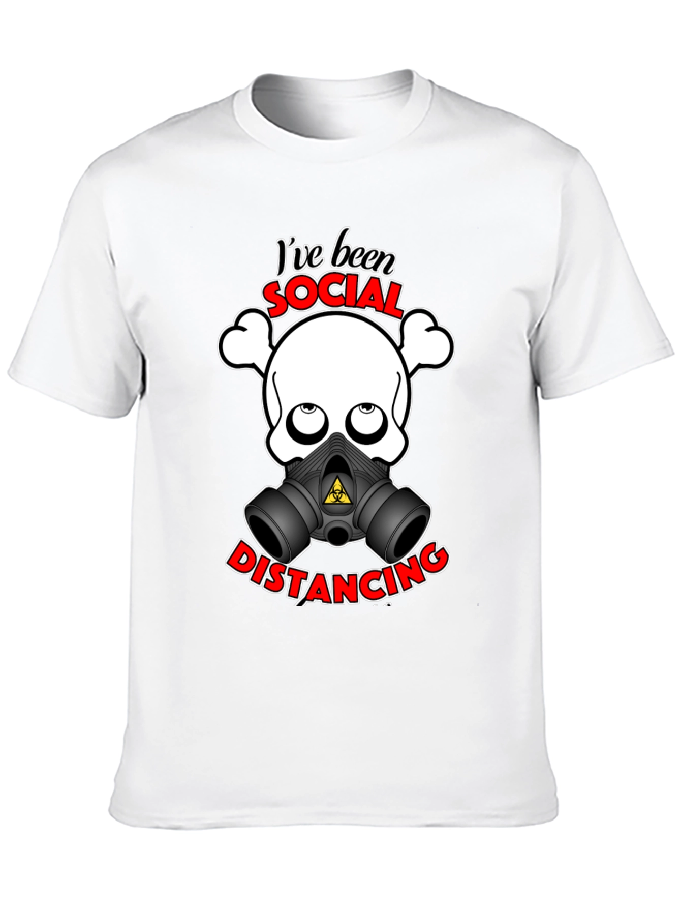Camiseta Unisex con Diseño Divertido de Distanciamiento Social
