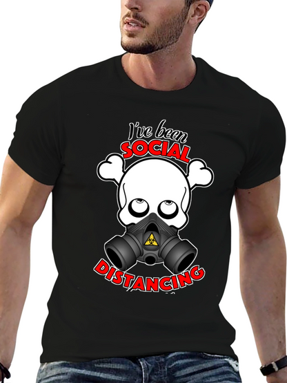 Camiseta Unisex con Diseño Divertido de Distanciamiento Social