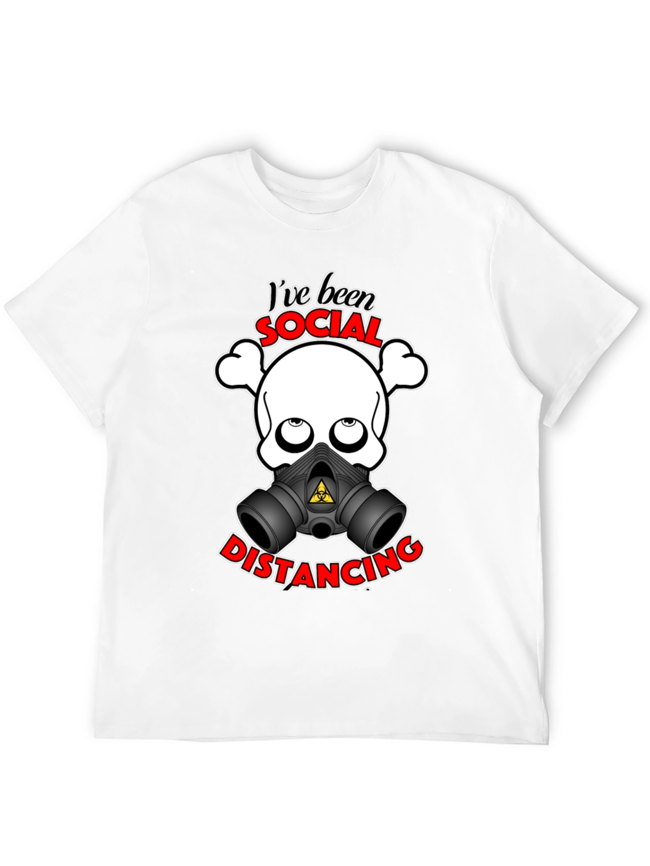 Camiseta Unisex con Diseño Divertido de Distanciamiento Social