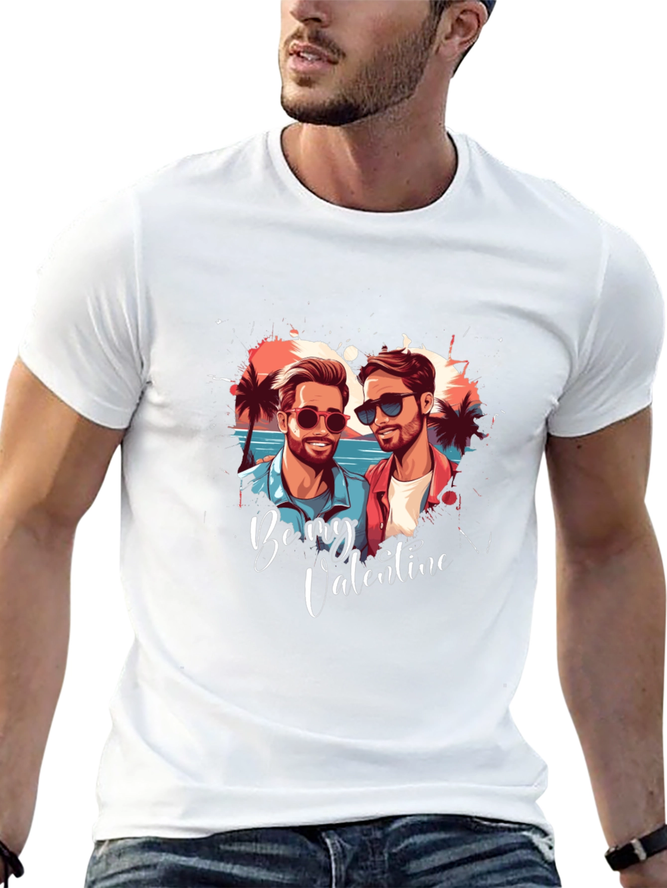 Camiseta San Valentín: Amor y Playa