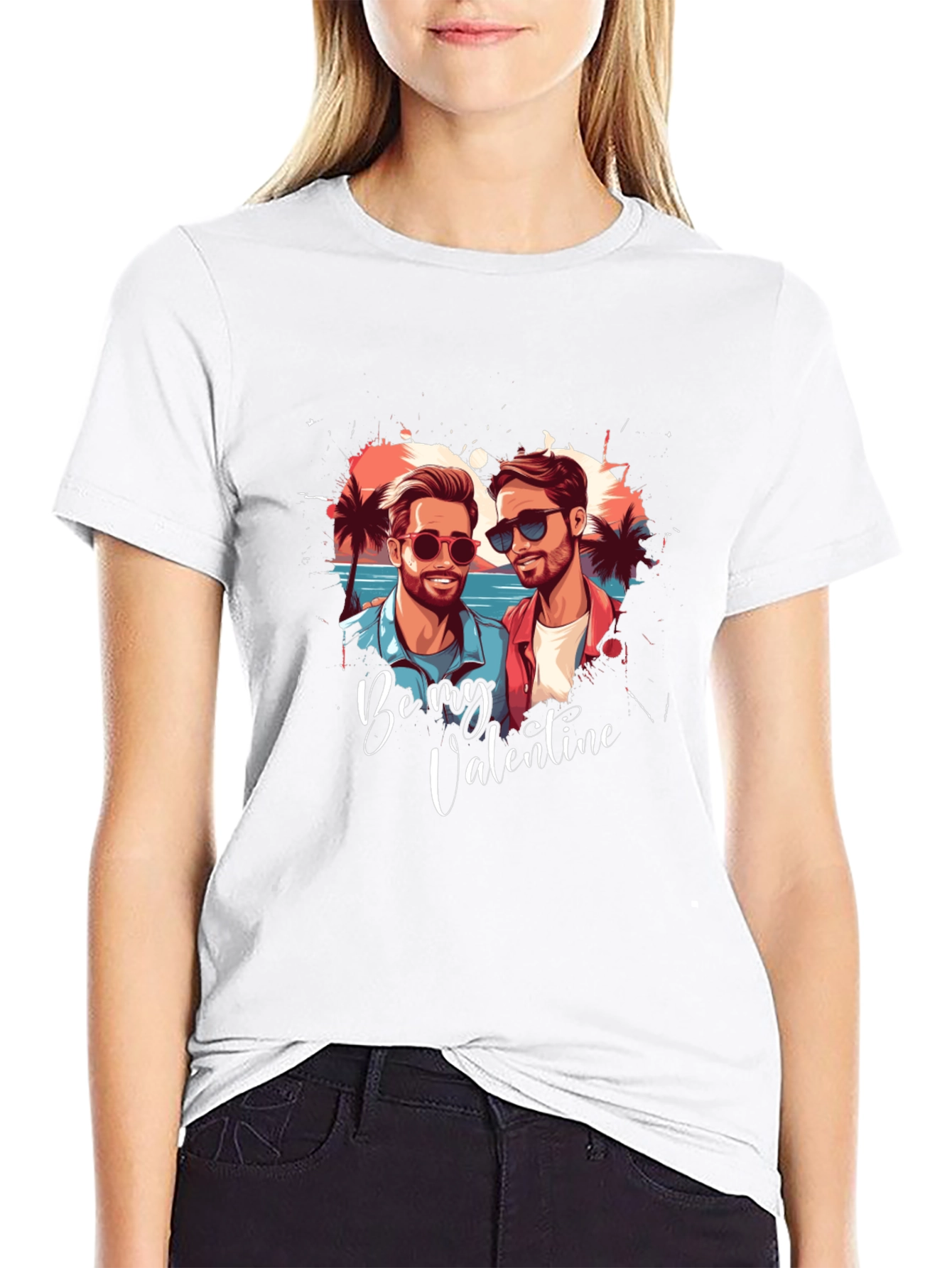 Camiseta San Valentín: Amor y Playa