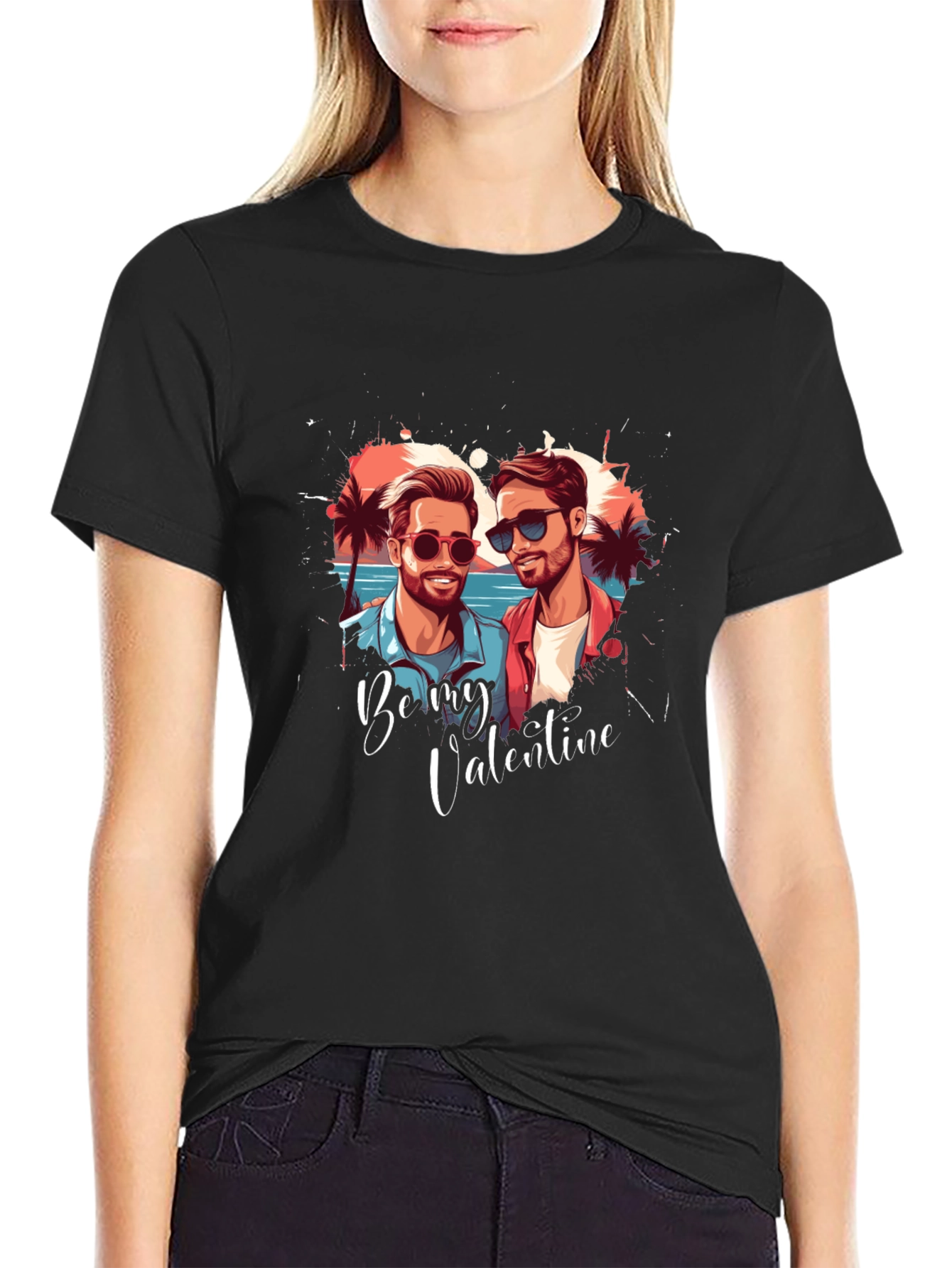 Camiseta San Valentín: Amor y Playa