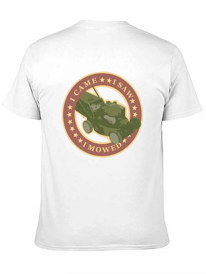 Camiseta Negra con Diseño de Cortacésped
