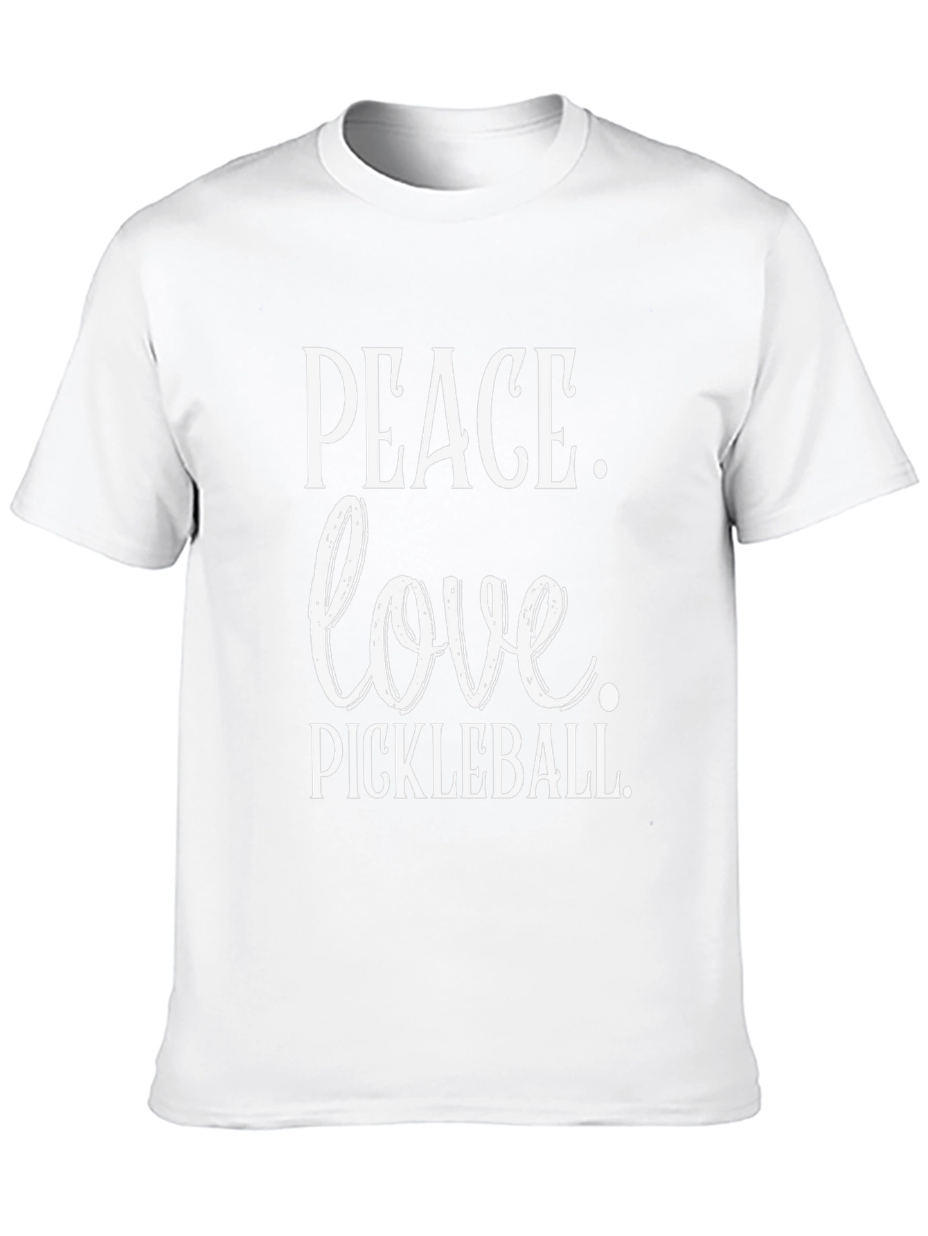 Camiseta Negra Peace Love Pickleball