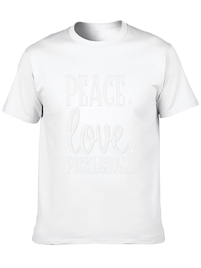 Camiseta Negra Peace Love Pickleball